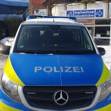 Die Polizei vor Ort im Gelsenkirchener Impfzentrum