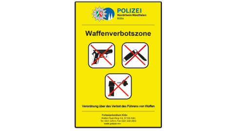 Waffenverbotszone Köln