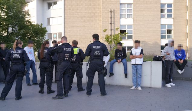 Kontrollen am Busbahnhof in Gelsenkirchen