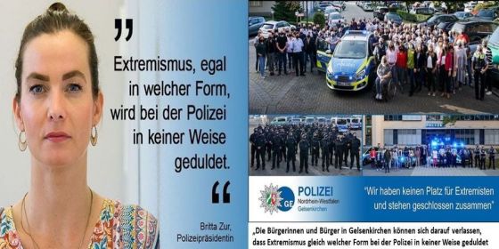 Extremismus wird bei der Polizei in keiner Weise geduldet.